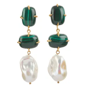 Gia Earrings Green