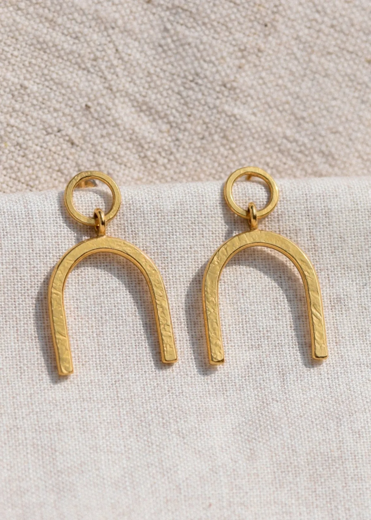 Gold Arch Stud Earrings