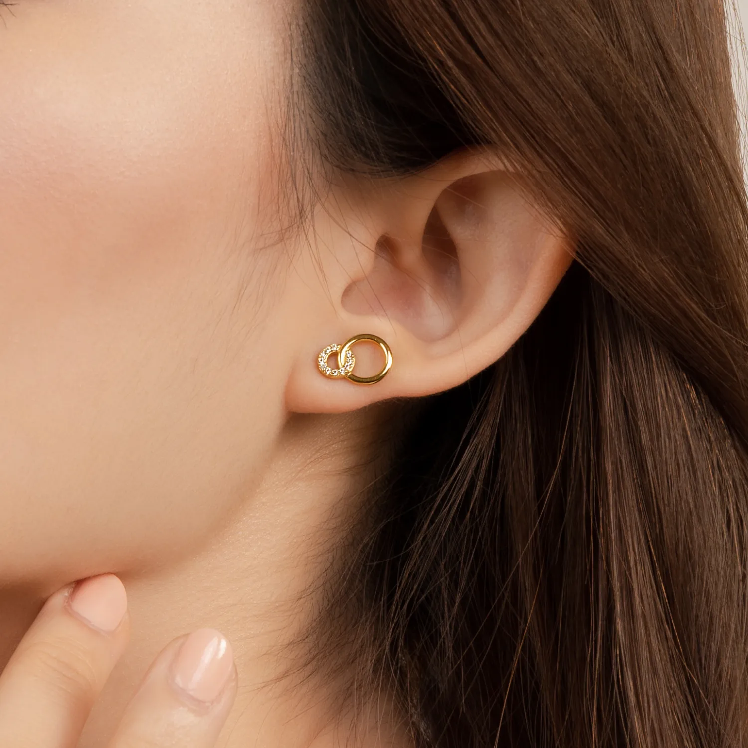 Gold Constance Studs