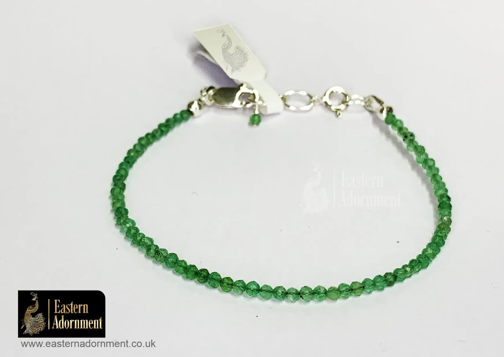 Green Aventurine Micro Cut Bead Bracelet