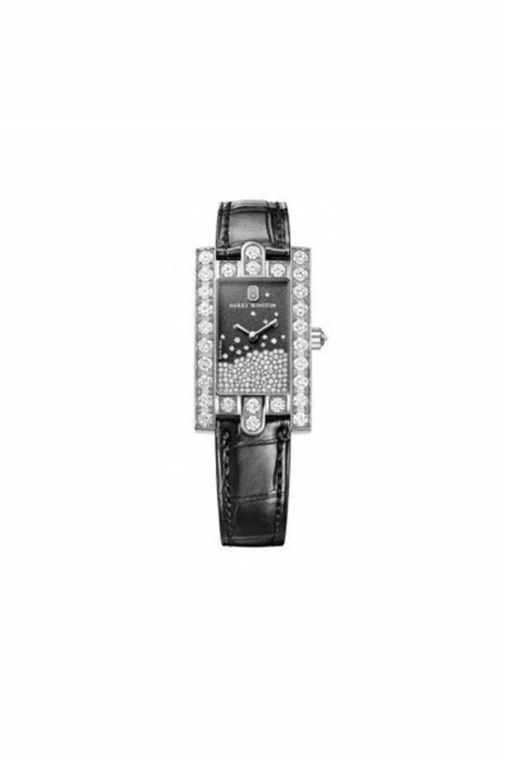 harry winston 18kt white gold ladies watch