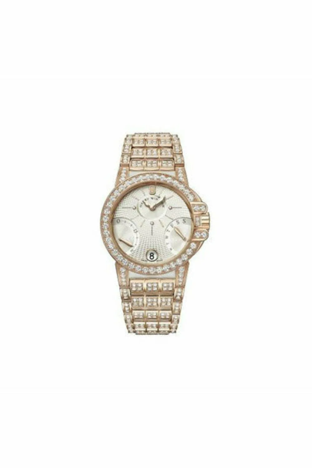 harry winston biretrograde 18kt rose gold 36mm ladies watch