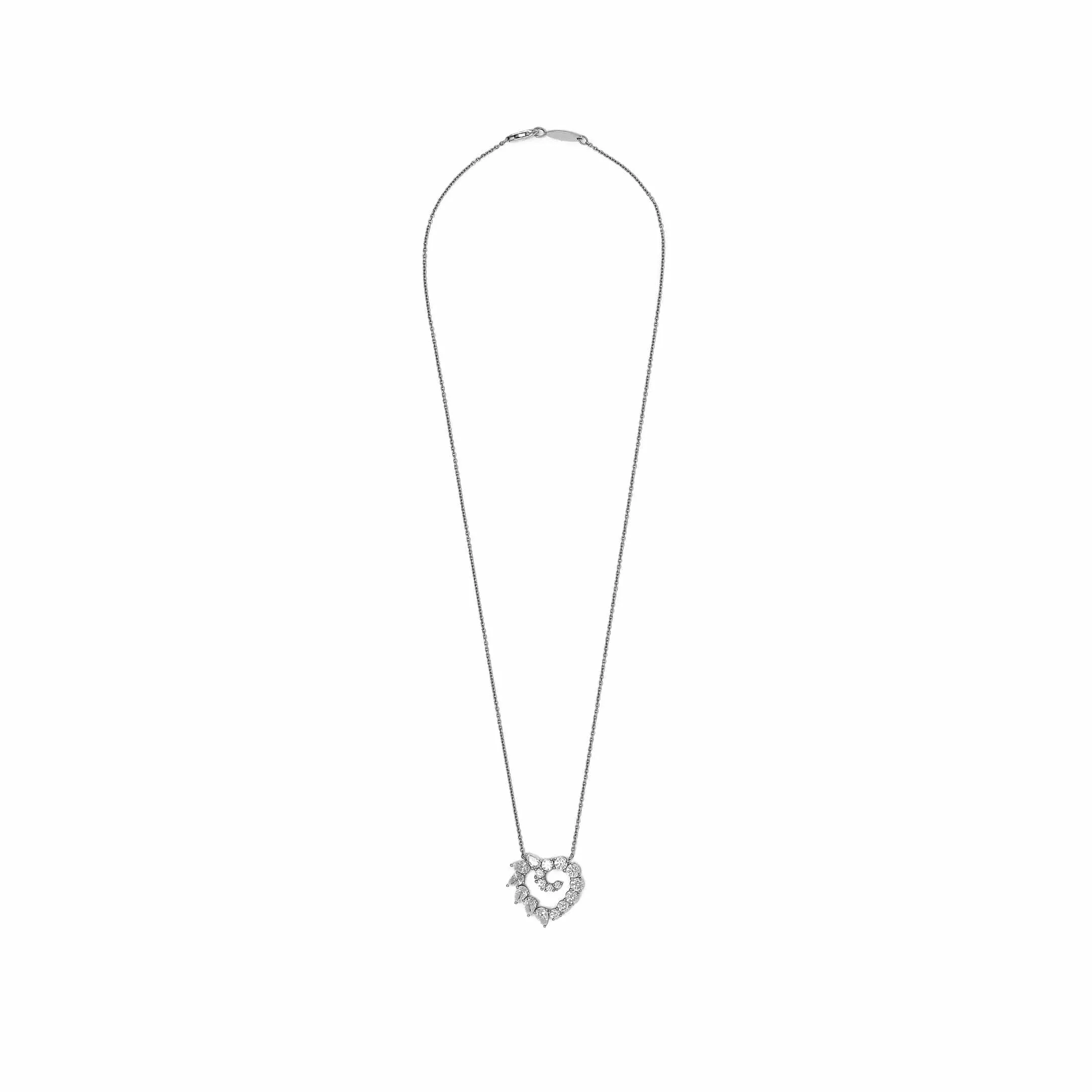 Harry Winston Garland Large Heart Diamond Pendant