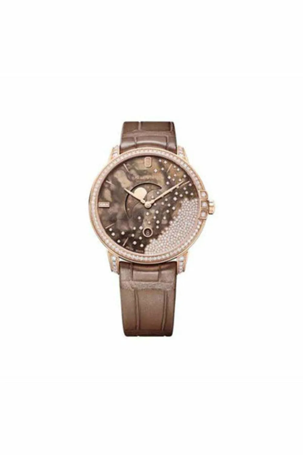 harry winston midnight 39mm 18k rose gold men's watch