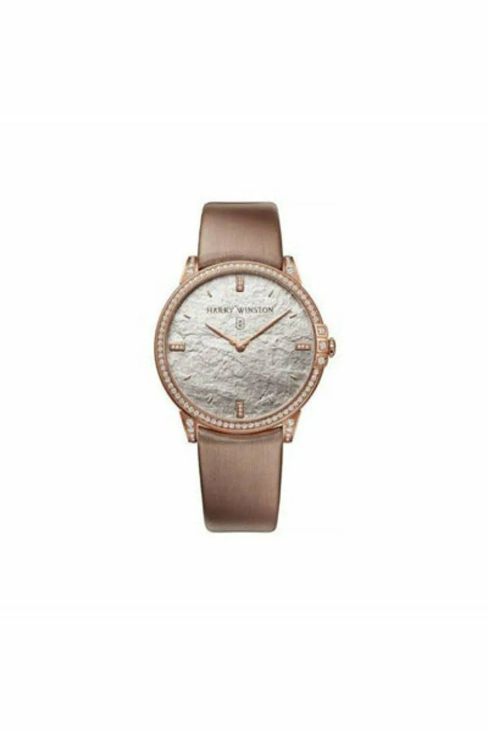 harry winston midnight monochrome diamond 39mm 18kt rose gold ladies watch