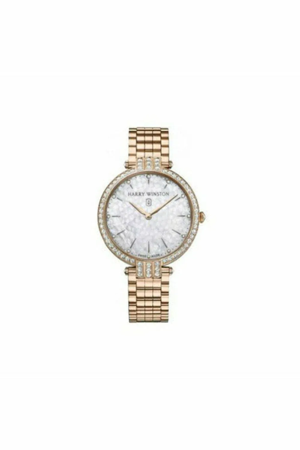 harry winston premier 18kt rose gold 39mm ladies watch