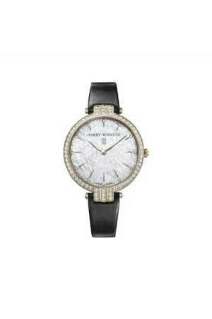 harry winston premier 39mm 18kt rose gold ladies watch