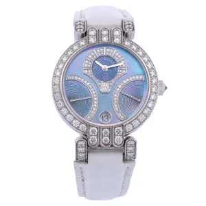 Harry Winston Premier Excenter Lady Biretro Watch 200UABI34W MSRP $46,600