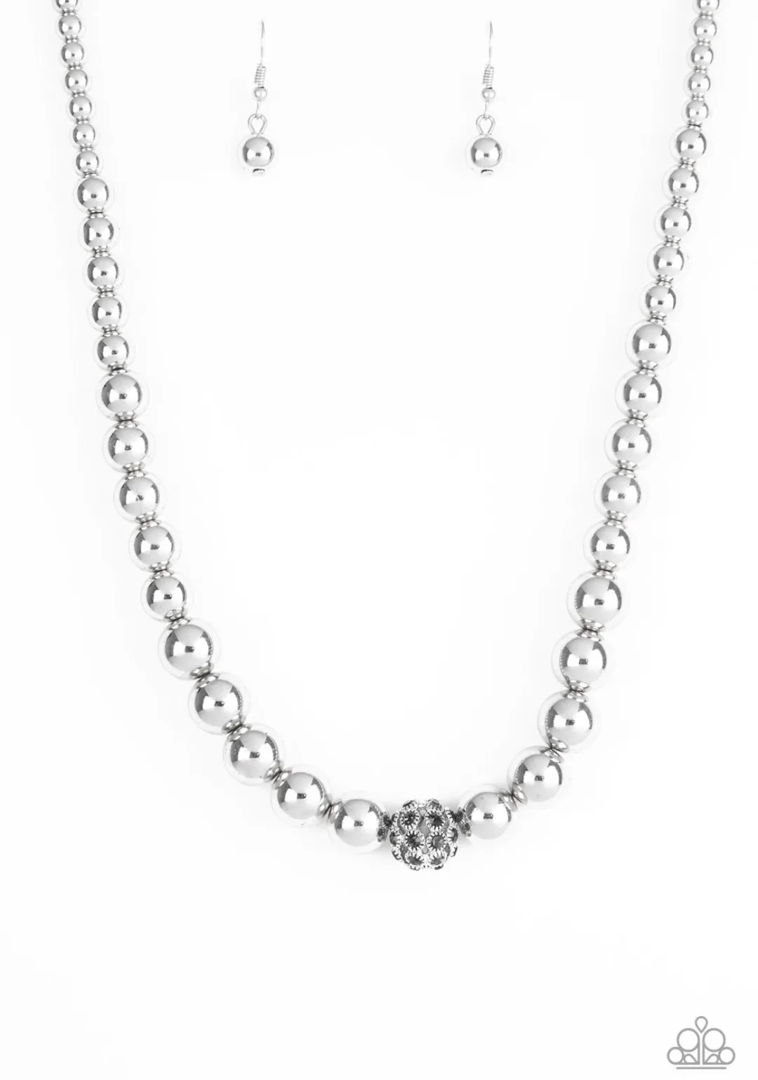 High-Stakes FAME - Silver Necklace - Paparazzi Accessories