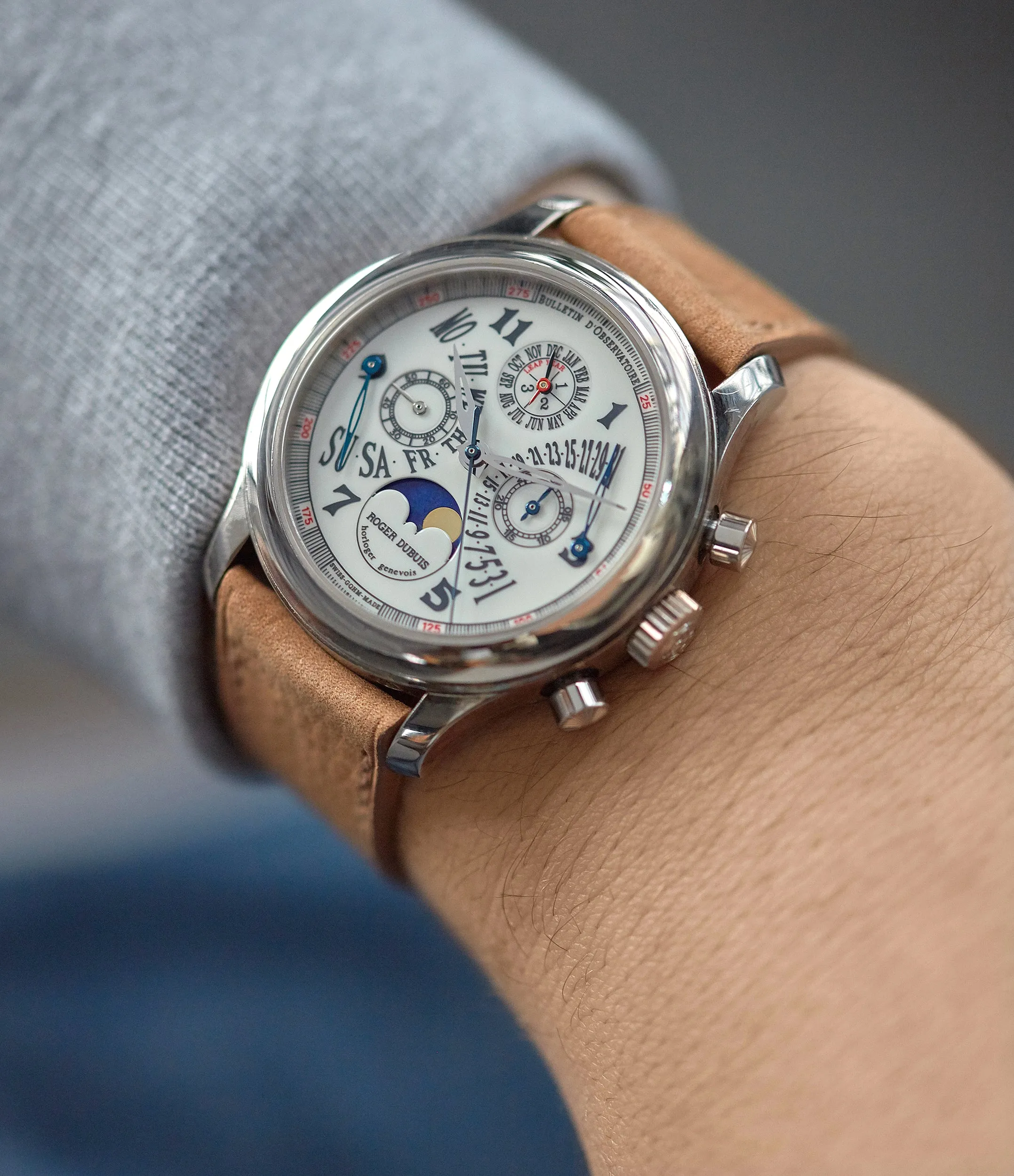 Hommage Chronograph Perpetual Calendar | Bi-Retrograde | White Gold