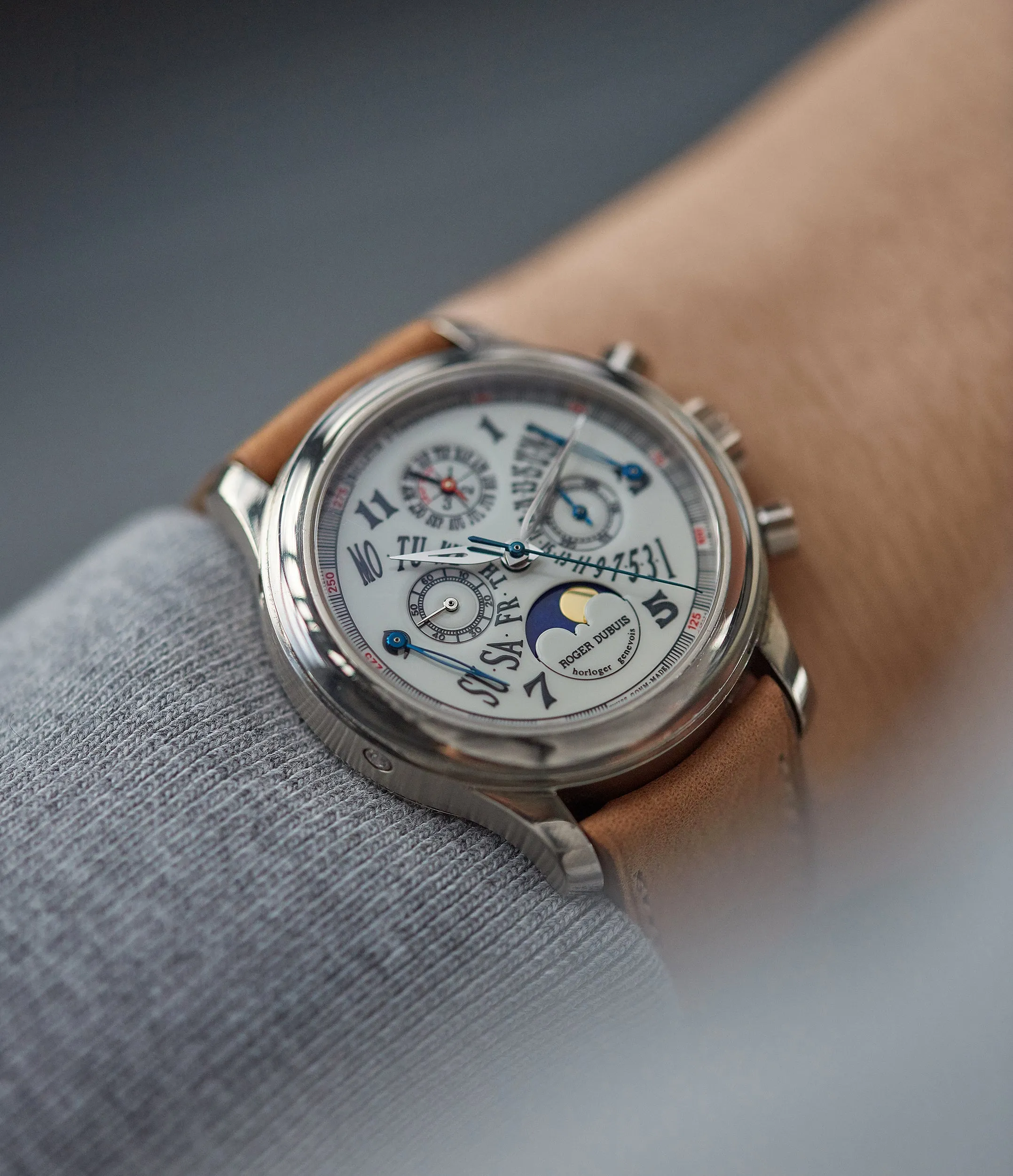 Hommage Chronograph Perpetual Calendar | Bi-Retrograde | White Gold