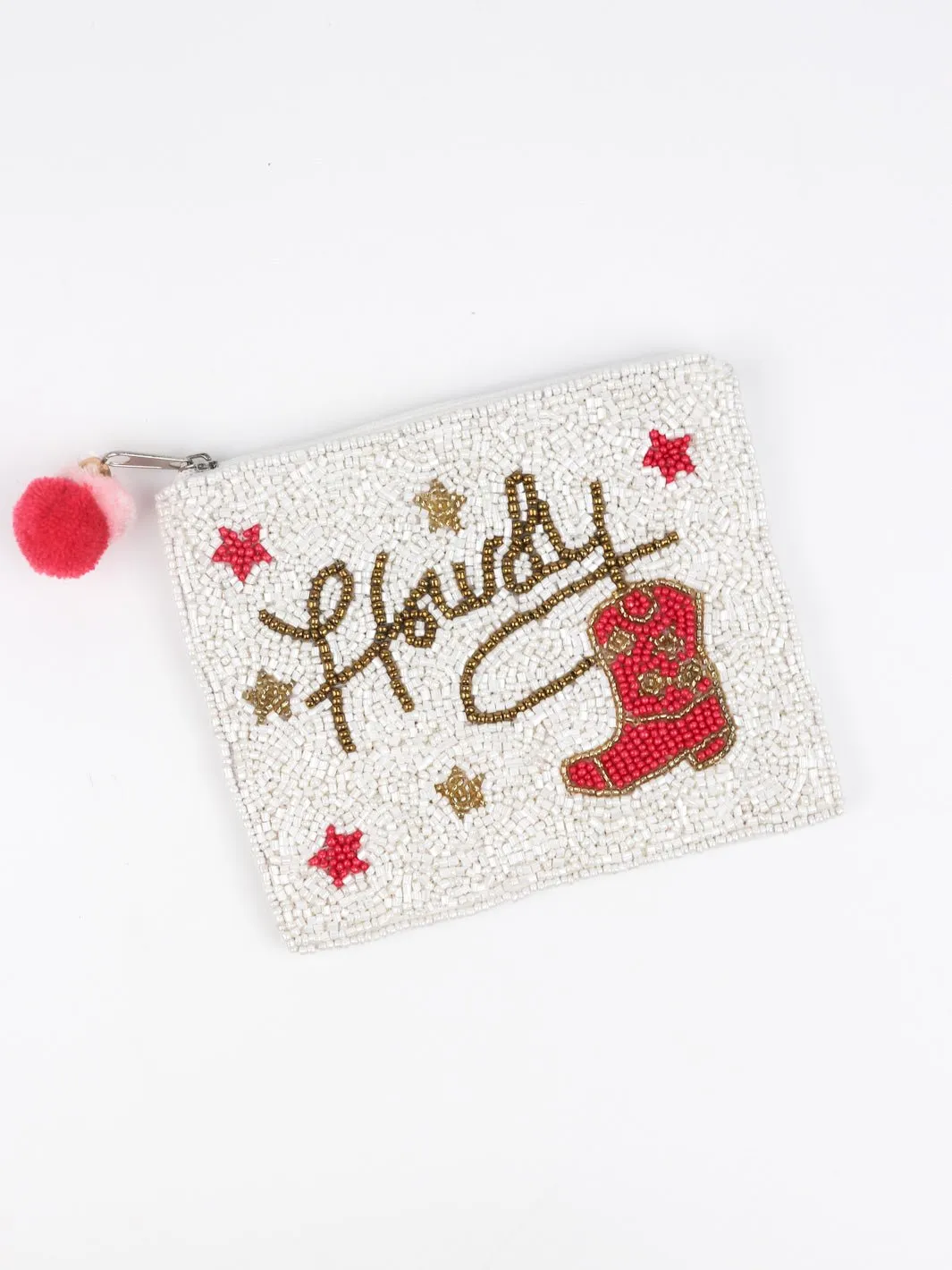 Howdy Beaded Pouch