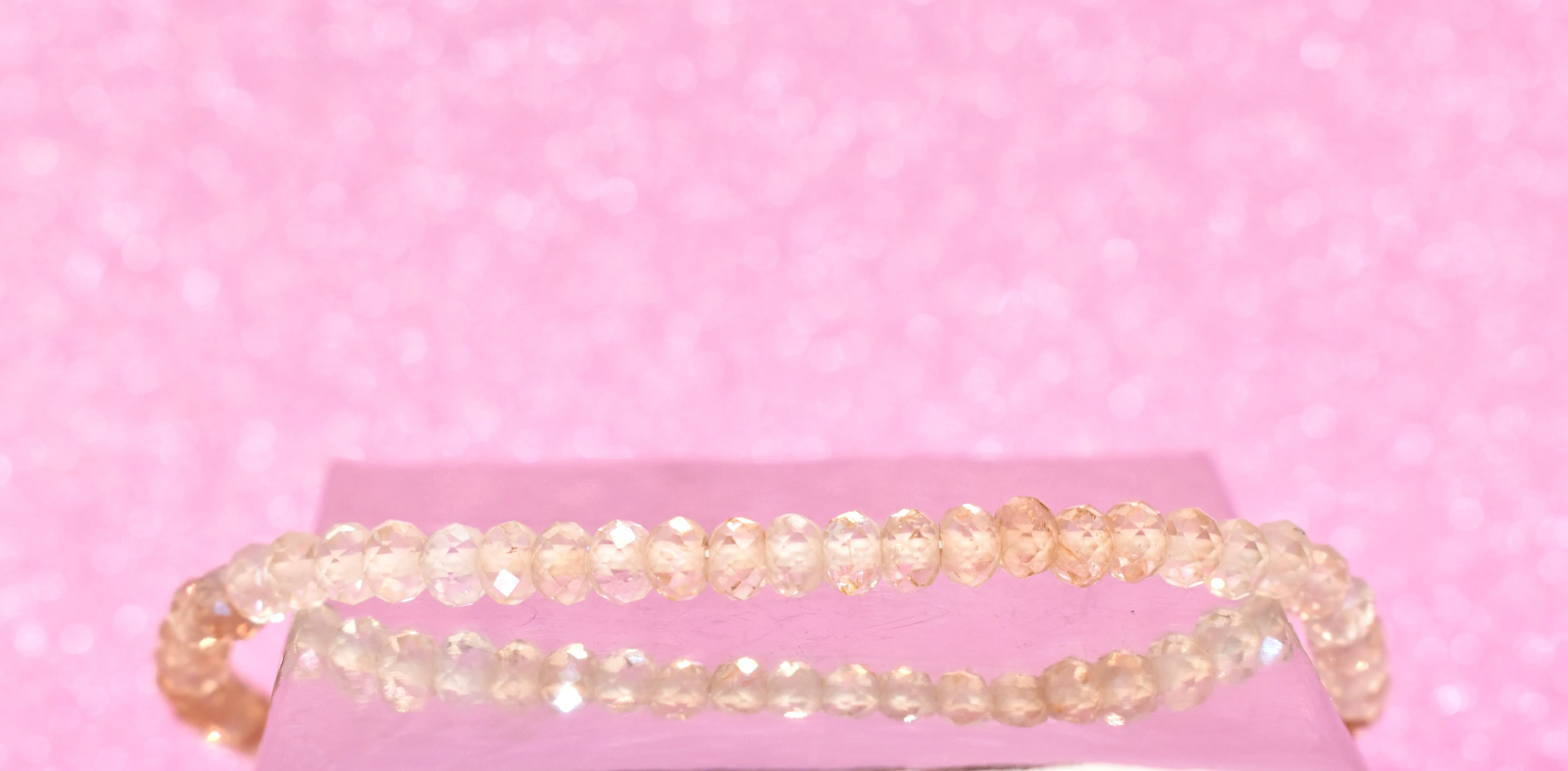 Imperial Quartz Micro Cut Bead Bracelet