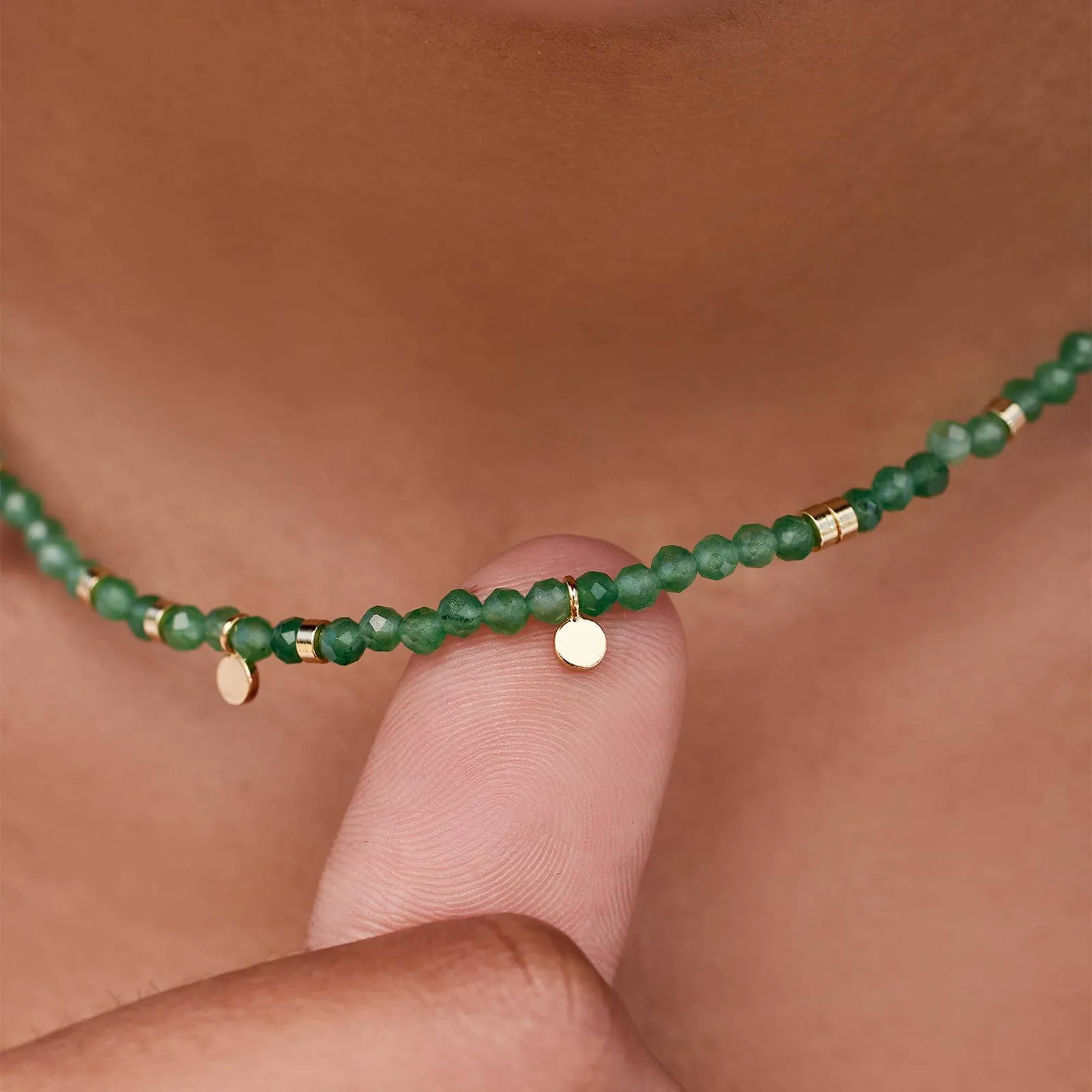 Jade Beaded Choker