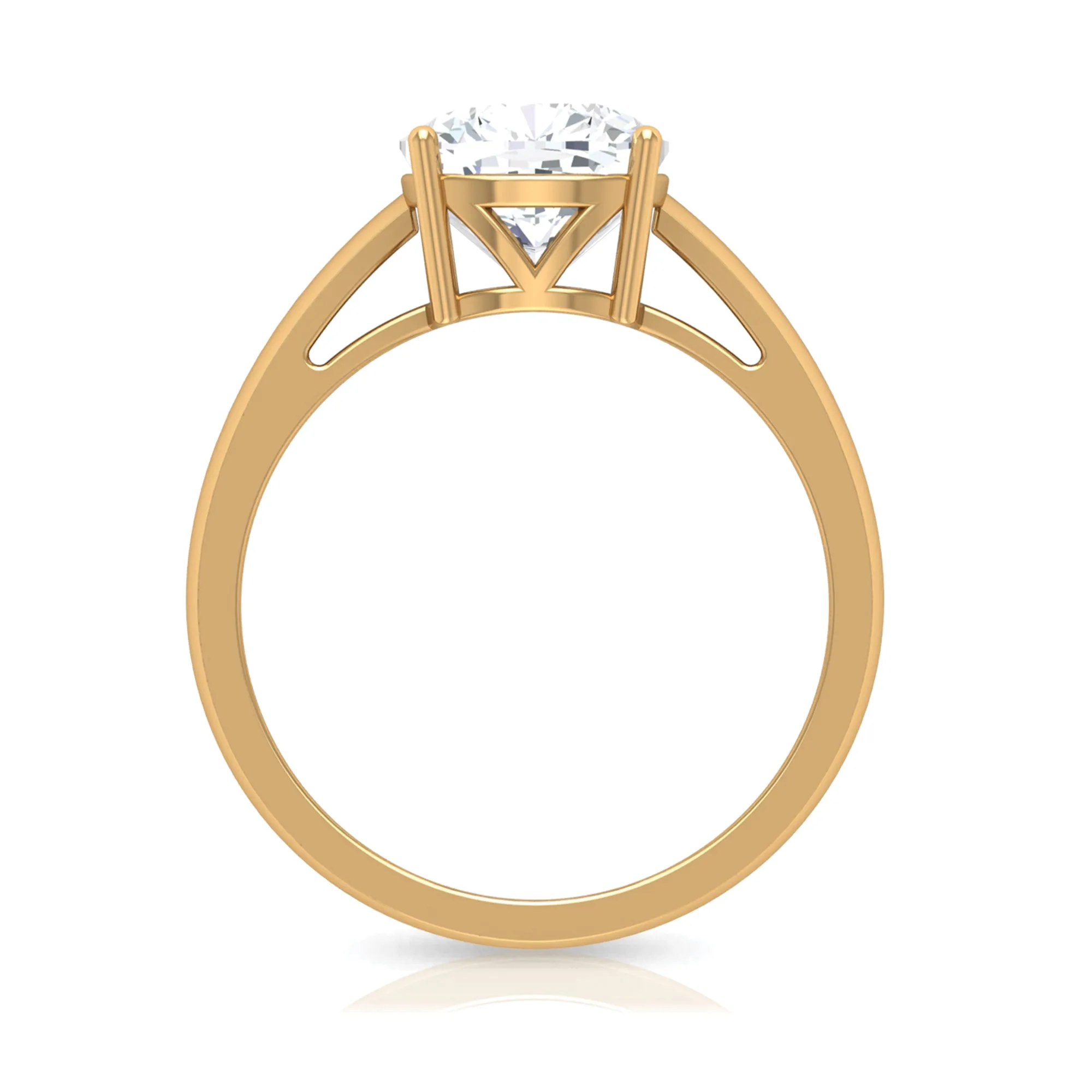 Lauren Sanchez Inspired Solitaire Moissanite Engagement Ring