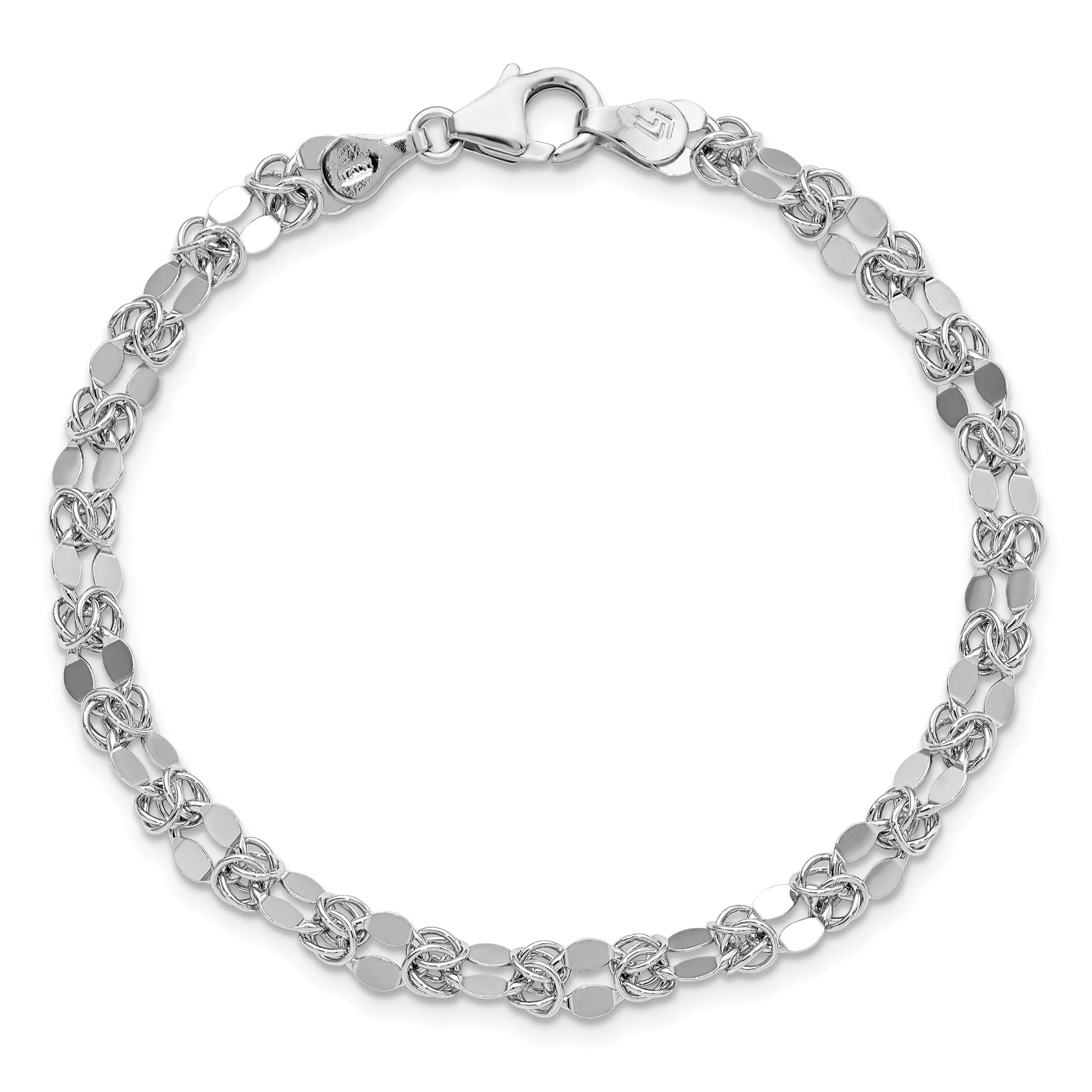 Leslies Sterling Silver Polished Fancy Bracelet