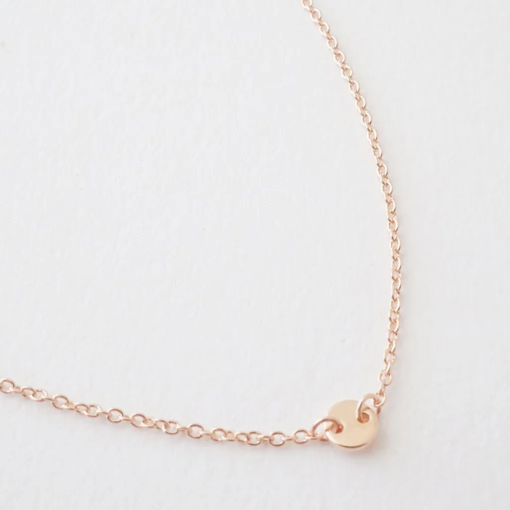 Little Moon Disc Necklace - Final Sale