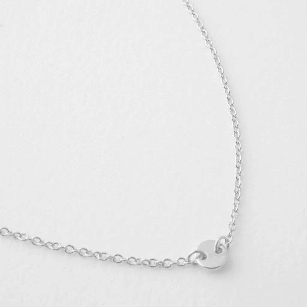 Little Moon Disc Necklace - Final Sale