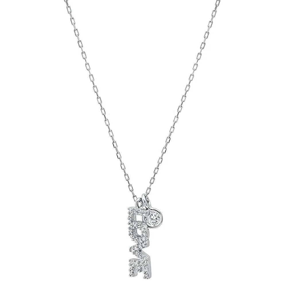 Love Necklace in Sparkling Silver