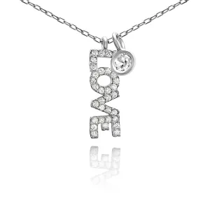 Love Necklace in Sparkling Silver