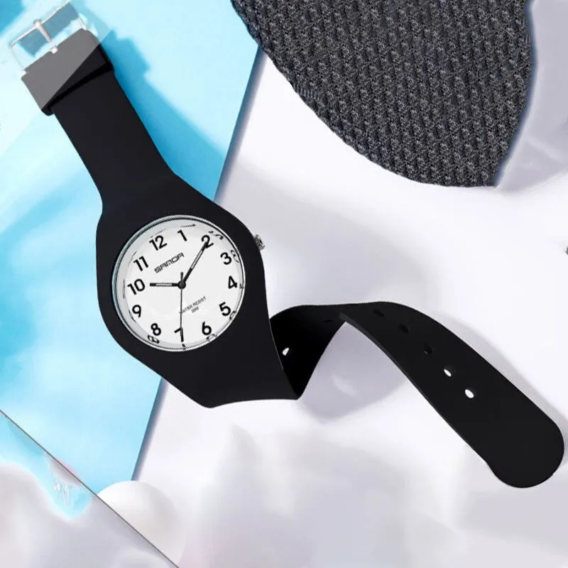 Minimalist Pastel Colored Silicone Strap Quartz Watches