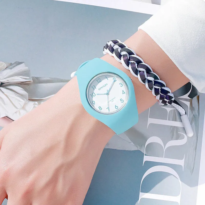 Minimalist Pastel Colored Silicone Strap Quartz Watches