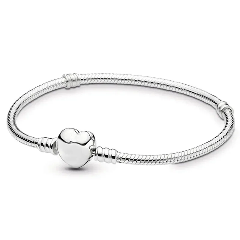 New Fashion Charm Original Love Buckle Snake Bone Chain Pandora Women's Exquisite Bracelet