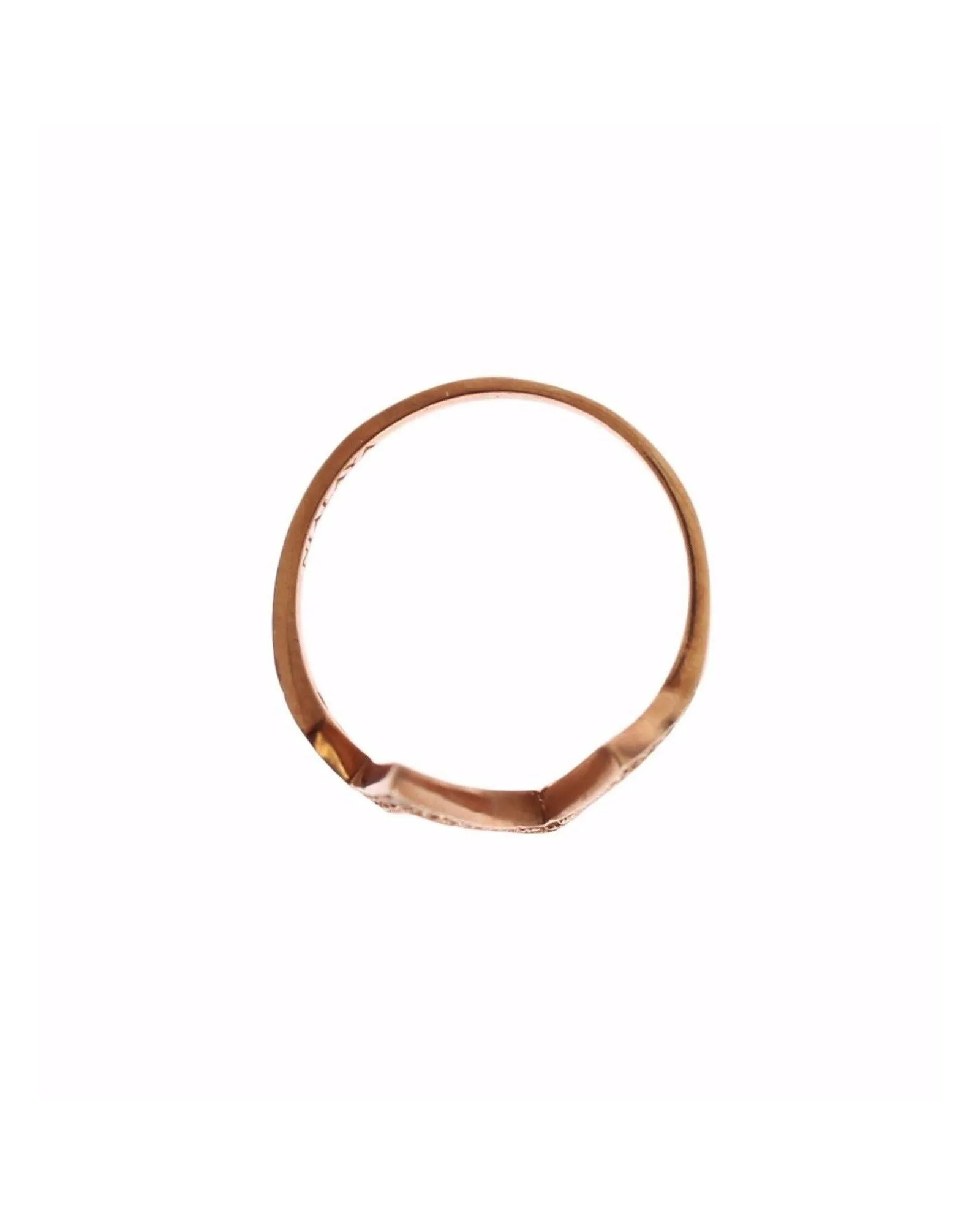 Nialaya Lightning Bolt Ring in Rose Gold