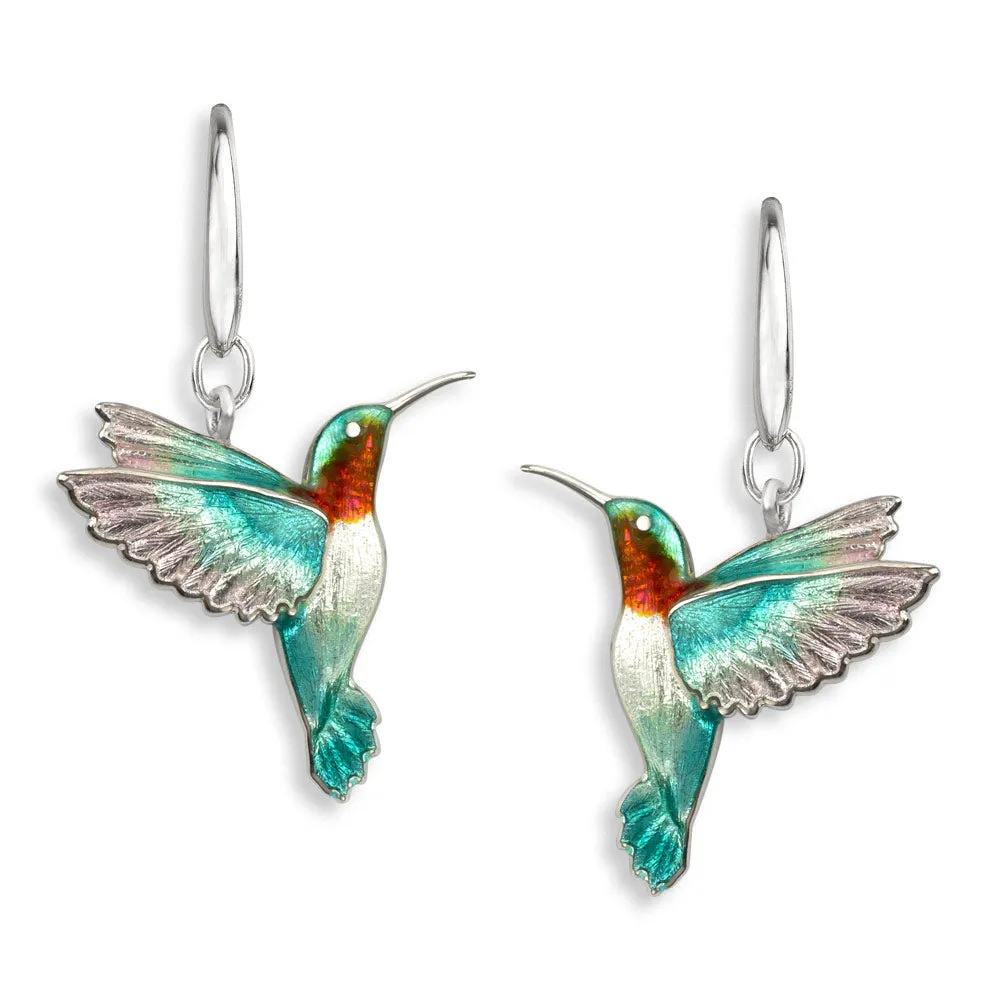 Nicole Barr Silver Hummingbird Earrings NW0463A