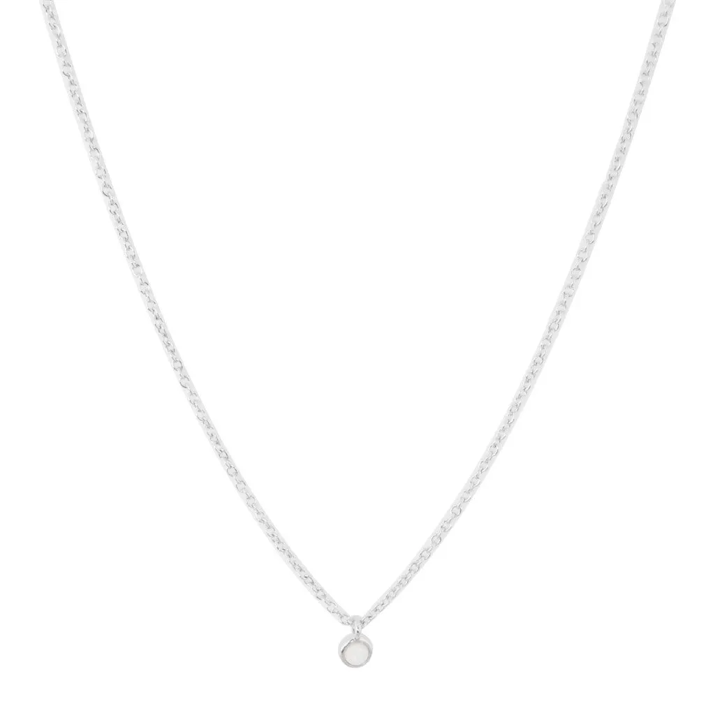 Opal Bezel Set Necklace - Final Sale