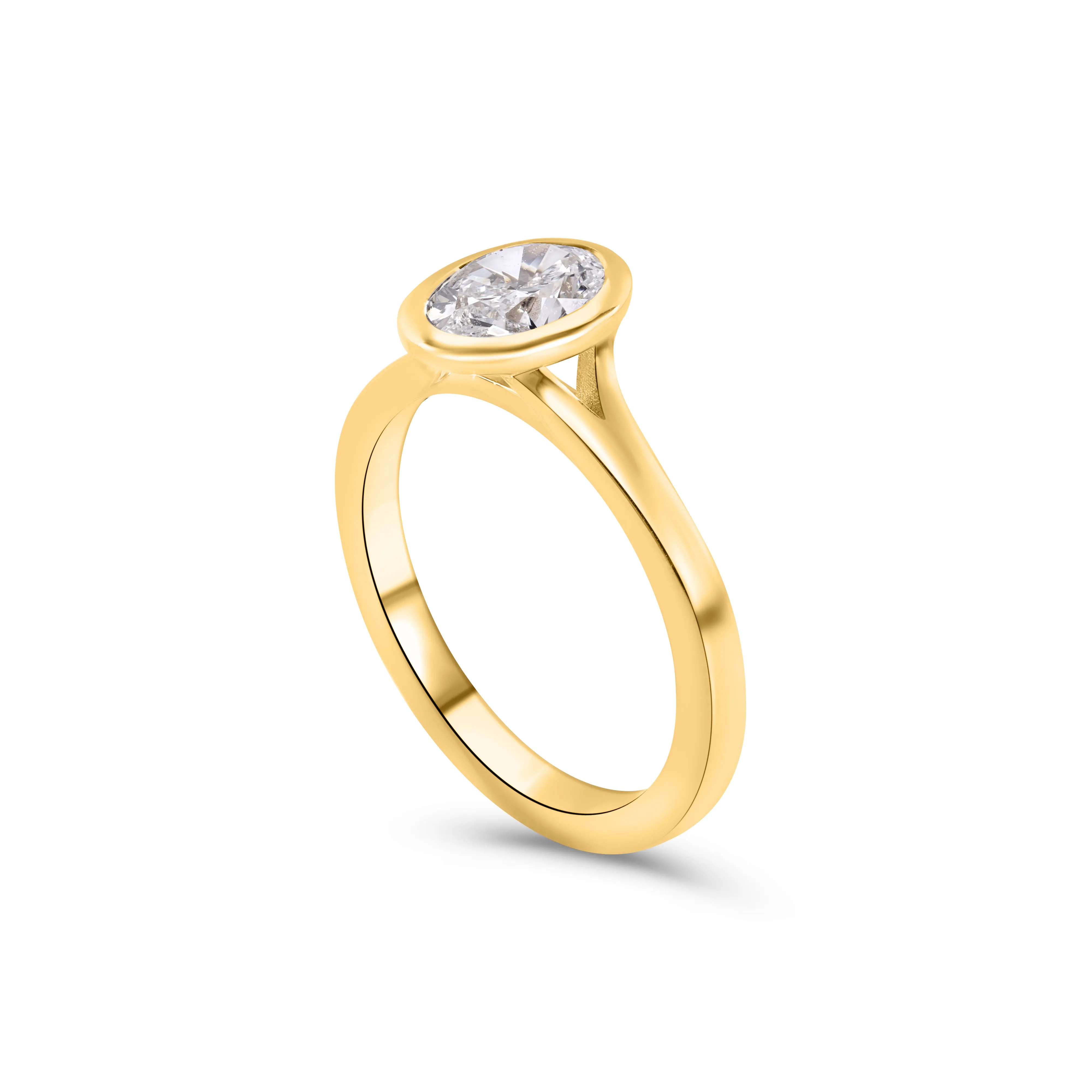 Oval Brilliant Diamond Solitaire.