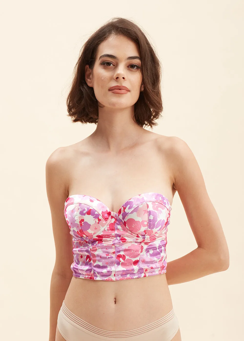 PANDORA Sexy Printed Corset Long Bra