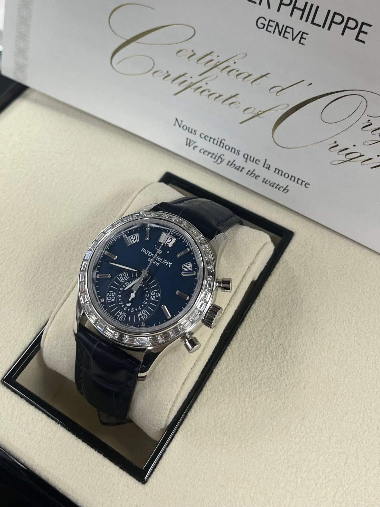 Patek Philippe Annual Calendar Chronograph Blue Dial 5961P-001