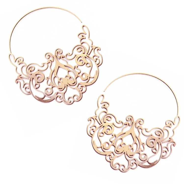 Pattern No. 6 Hoop Earring