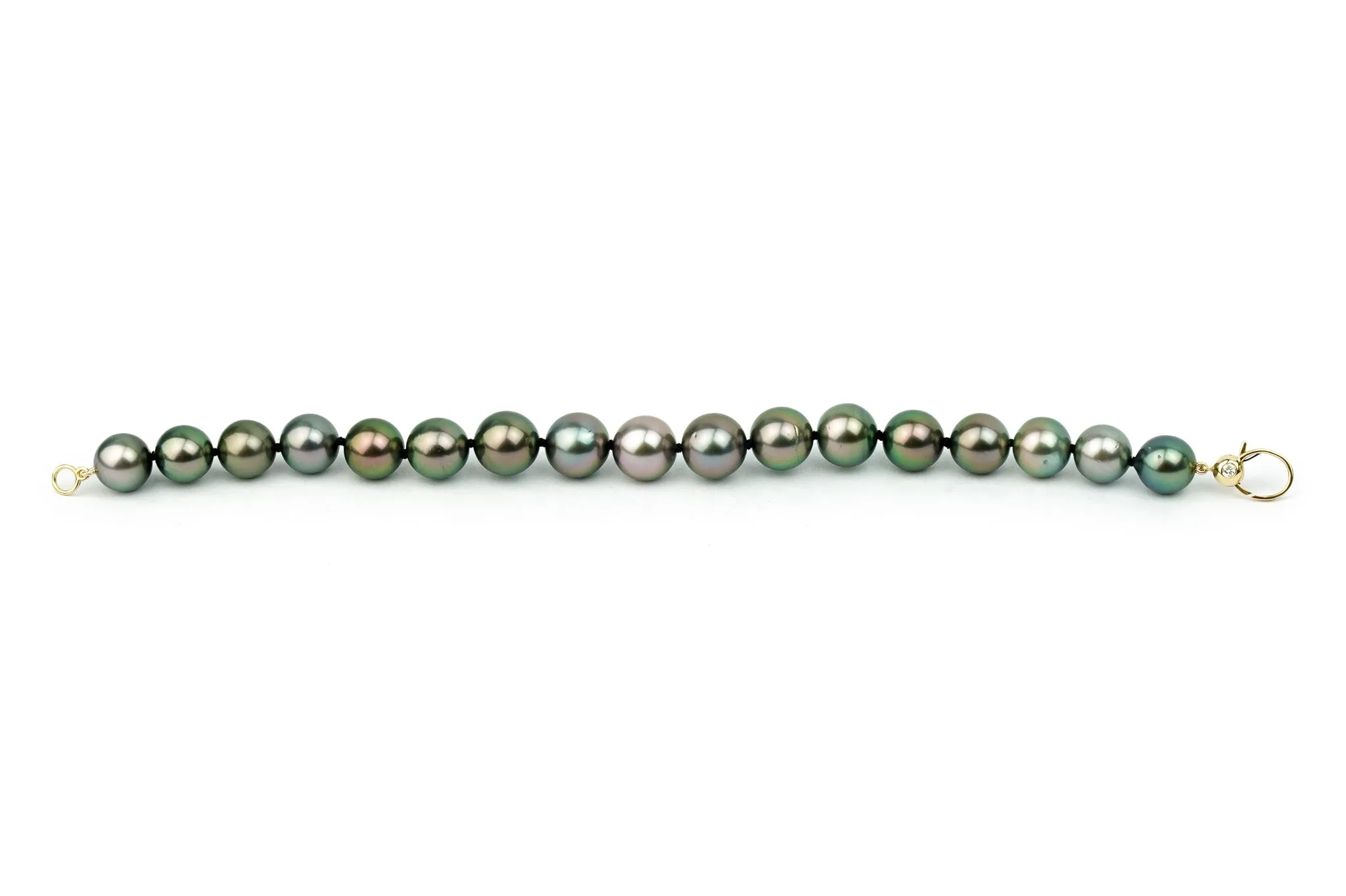 Peacock Pink 9-10mm Tahitian Pearl Bracelet