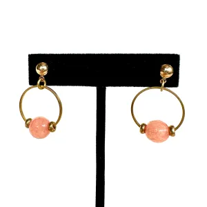 Permanent Baggage Gemstone Hoop Earrings