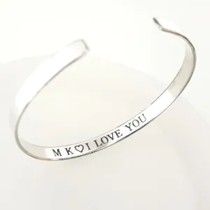 Personalized Love Bracelet for Her - Birthday Gift