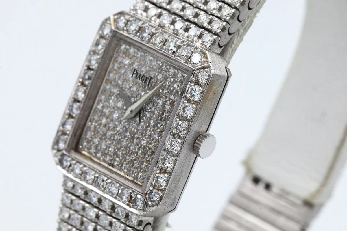 Piaget 18K White Gold with 10.38 total Carat Weight of Diamonds