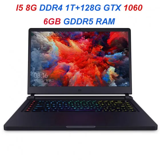 Pre-sale Xiaomi Gaming Notebook 15.6 inch 128GB/256GB SSD 1TB Quad-core 8GB 3.5GHz i5-7300HQ i7-7700HQ laptop GTX 1050 Ti/1060