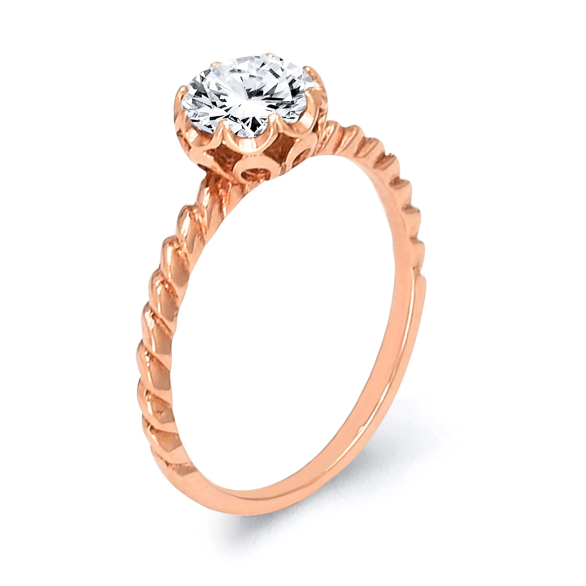 Rose Gold Diamond Ring