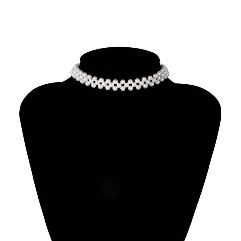 Shimmering Freshwater Multilayer Pearl Choker Necklaces