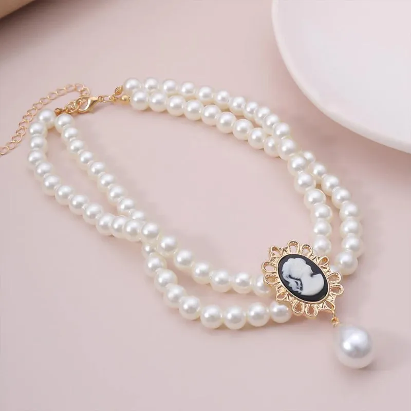 Shimmering Freshwater Multilayer Pearl Choker Necklaces