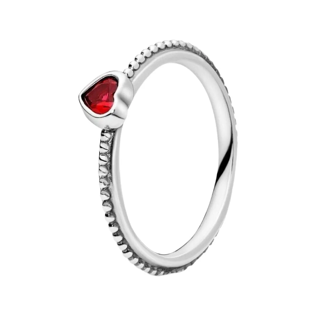 SOLITAIRE HEART RING