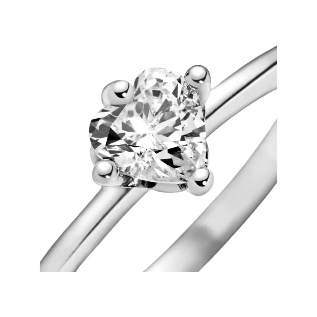 SOLITAIRE PROMISE HEART RING