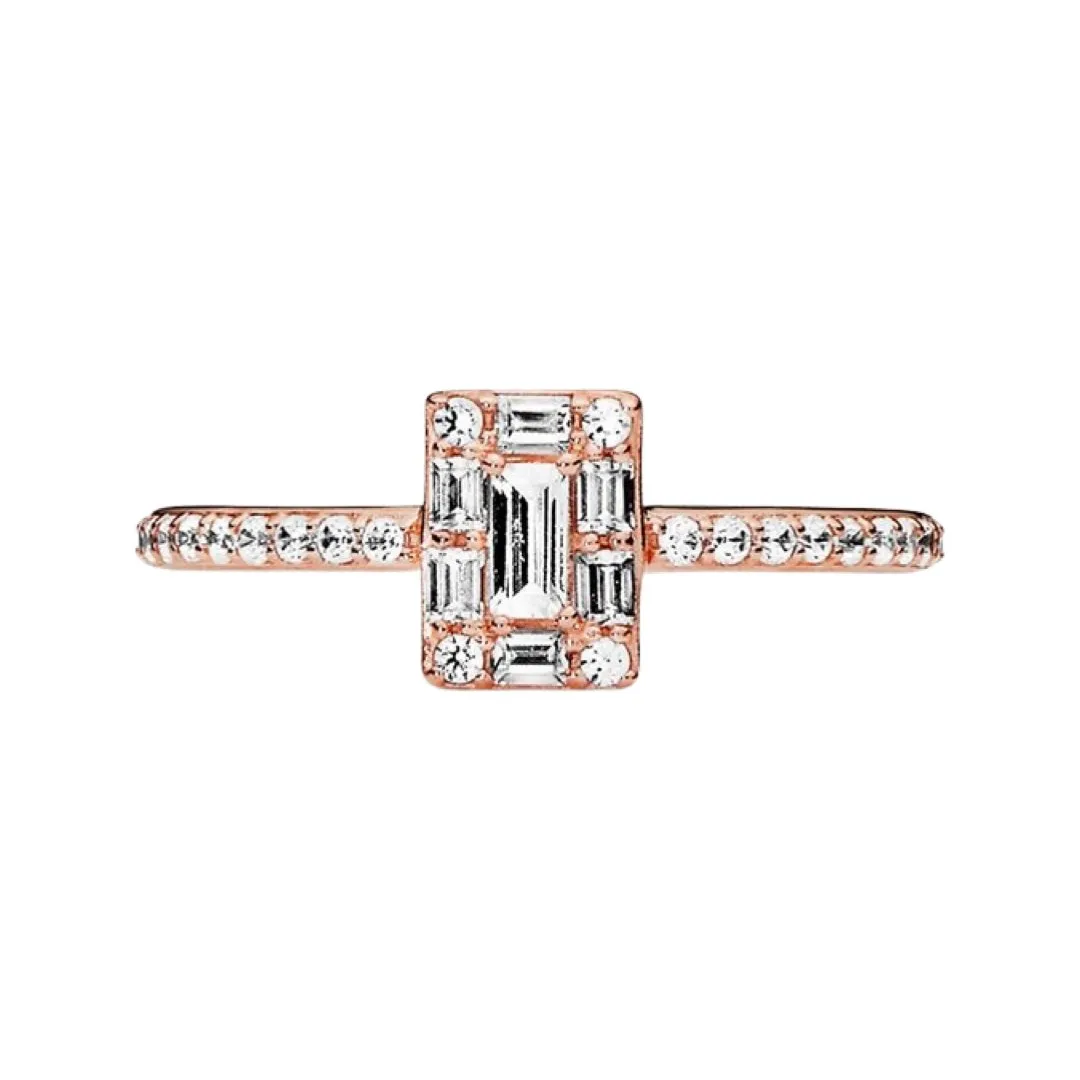 SPARKLING RECTANGULAR RING