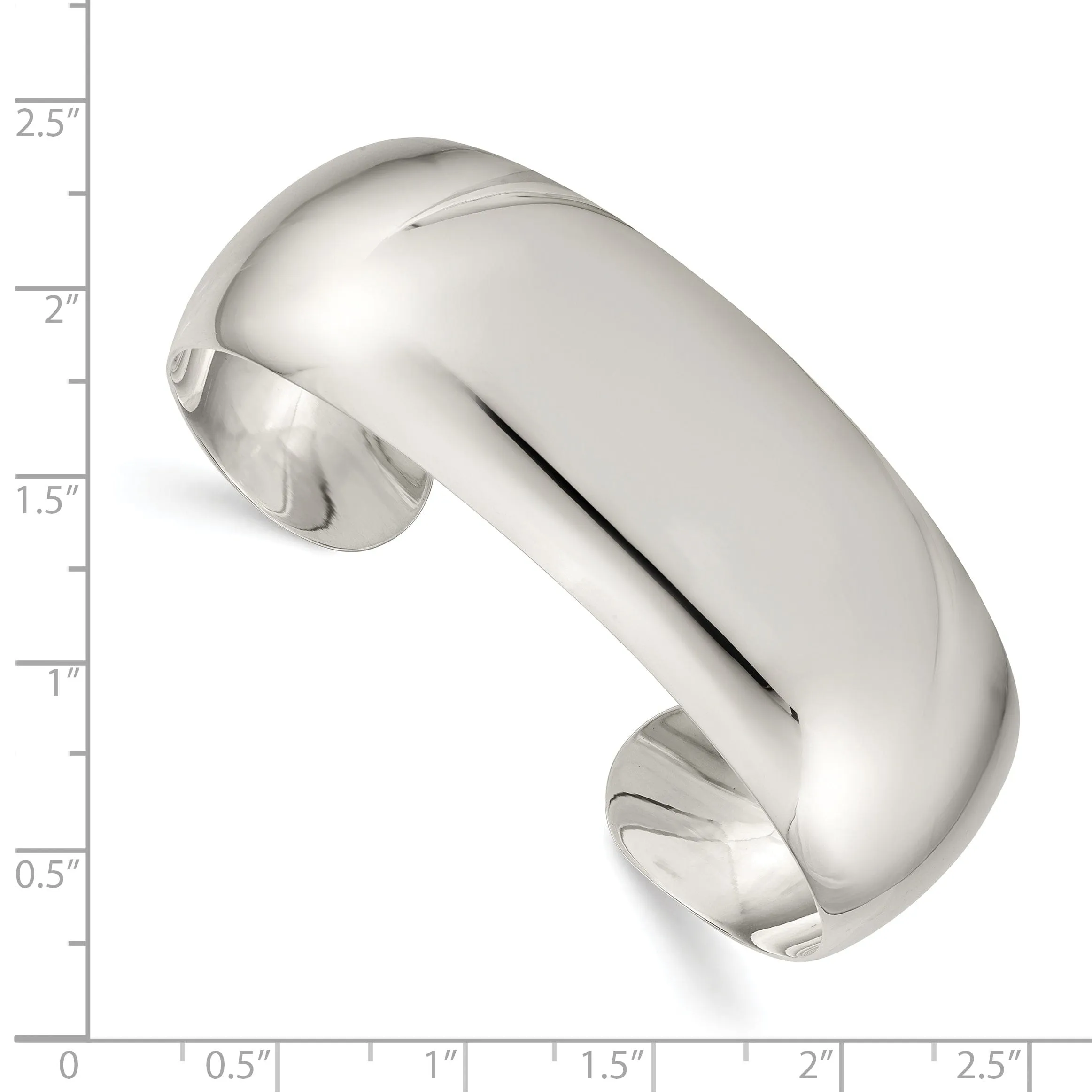 Sterling Silver Classic 21MM Cuff Bangle