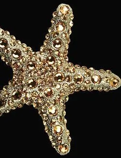 Swarovski Crystals Metal Starfish Decor Sets