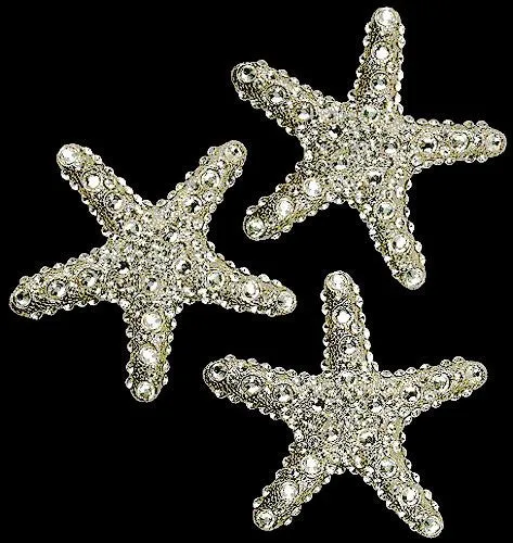 Swarovski Crystals Metal Starfish Decor Sets