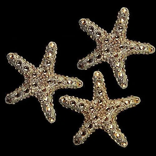 Swarovski Crystals Metal Starfish Decor Sets