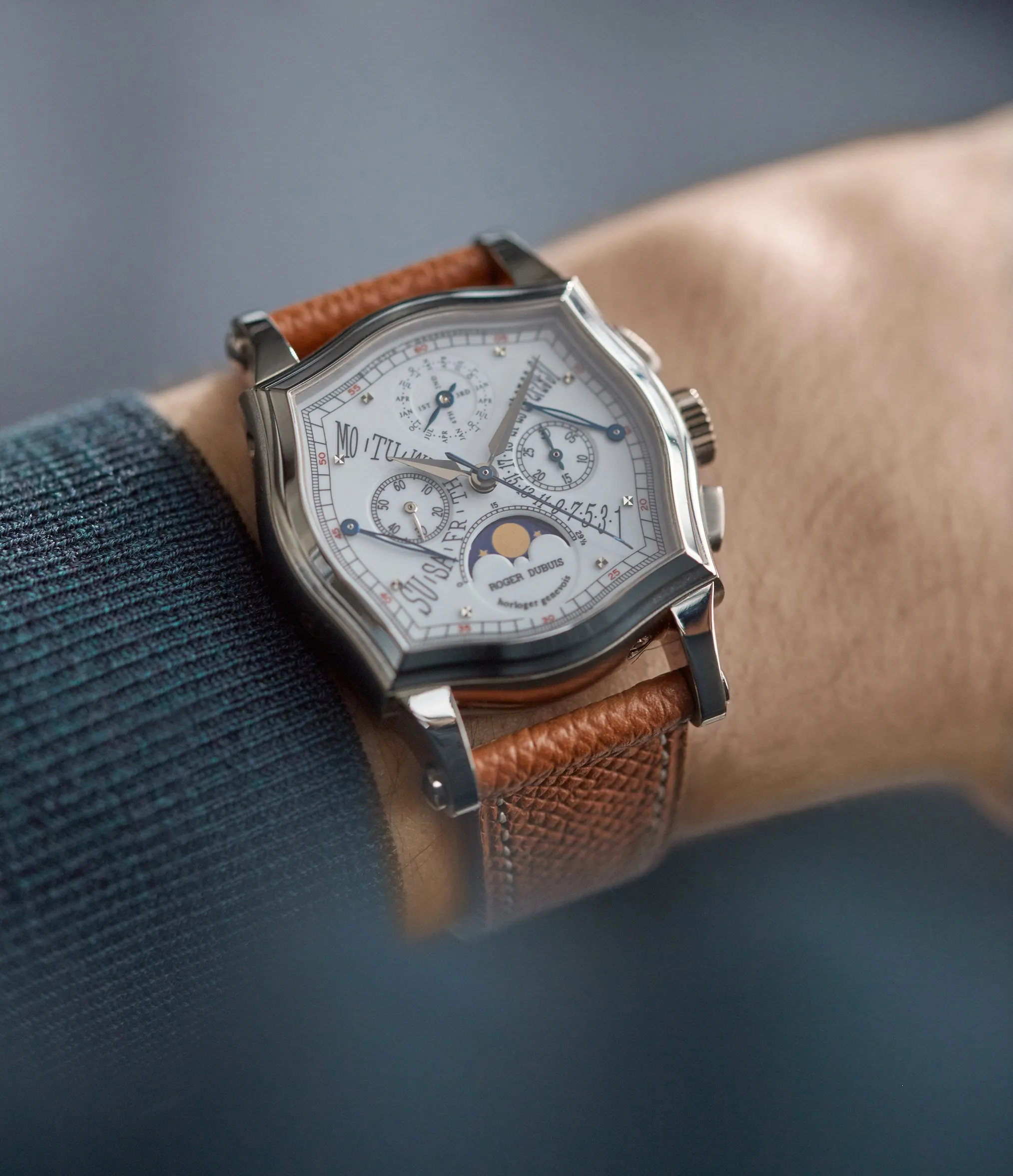 Sympathie Perpetual Calendar Chronograph | Bi-Retrograde | White Gold